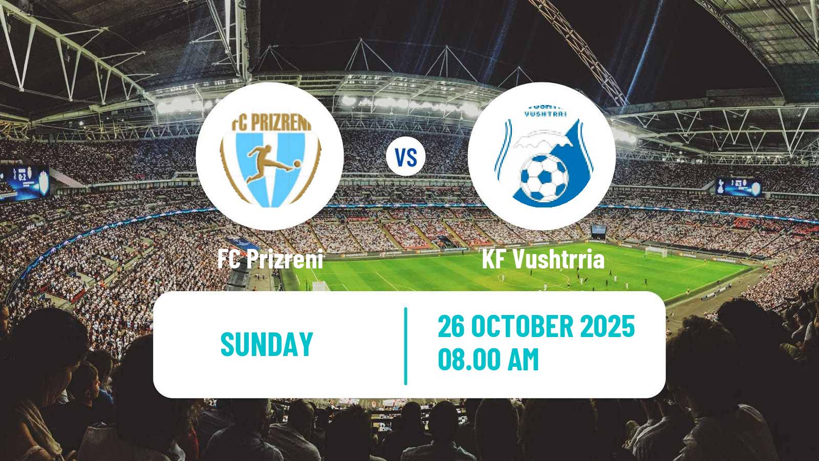 Football Kosovo Liga e Pare Prizreni - Vushtrria