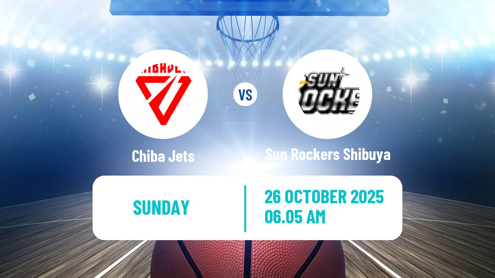 Basketball BJ League Chiba Jets - Sun Rockers Shibuya