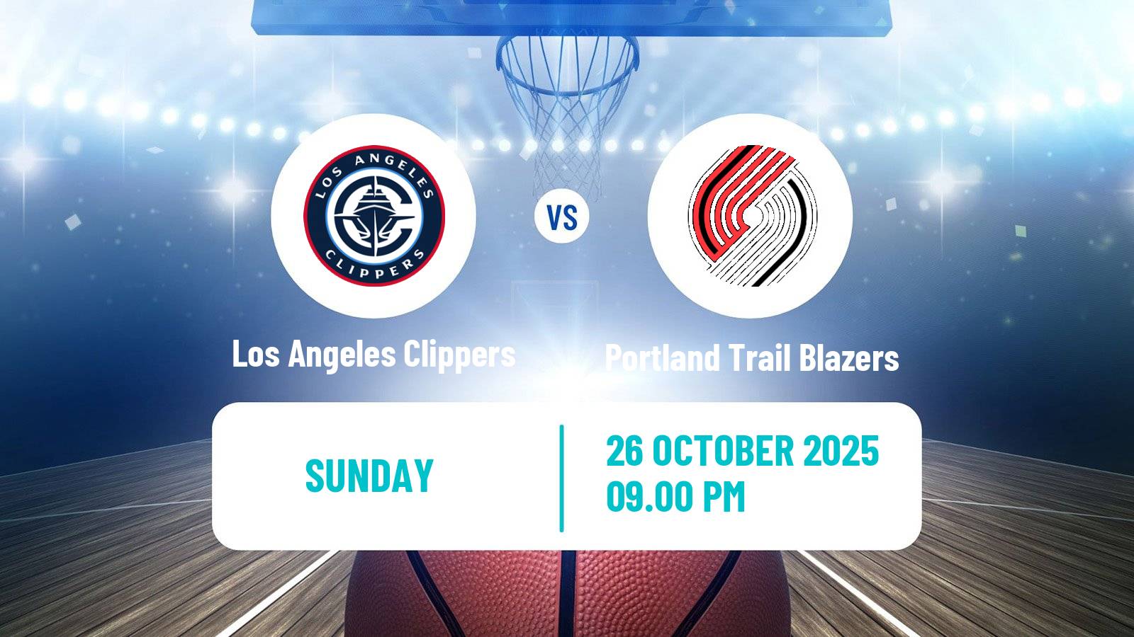 Basketball NBA Los Angeles Clippers - Portland Trail Blazers