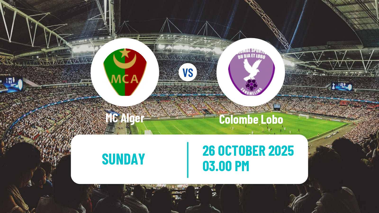 Football CAF Champions League MC Alger - Colombe Lobo Football CAF Champions League MC Alger - Colombe Lobo