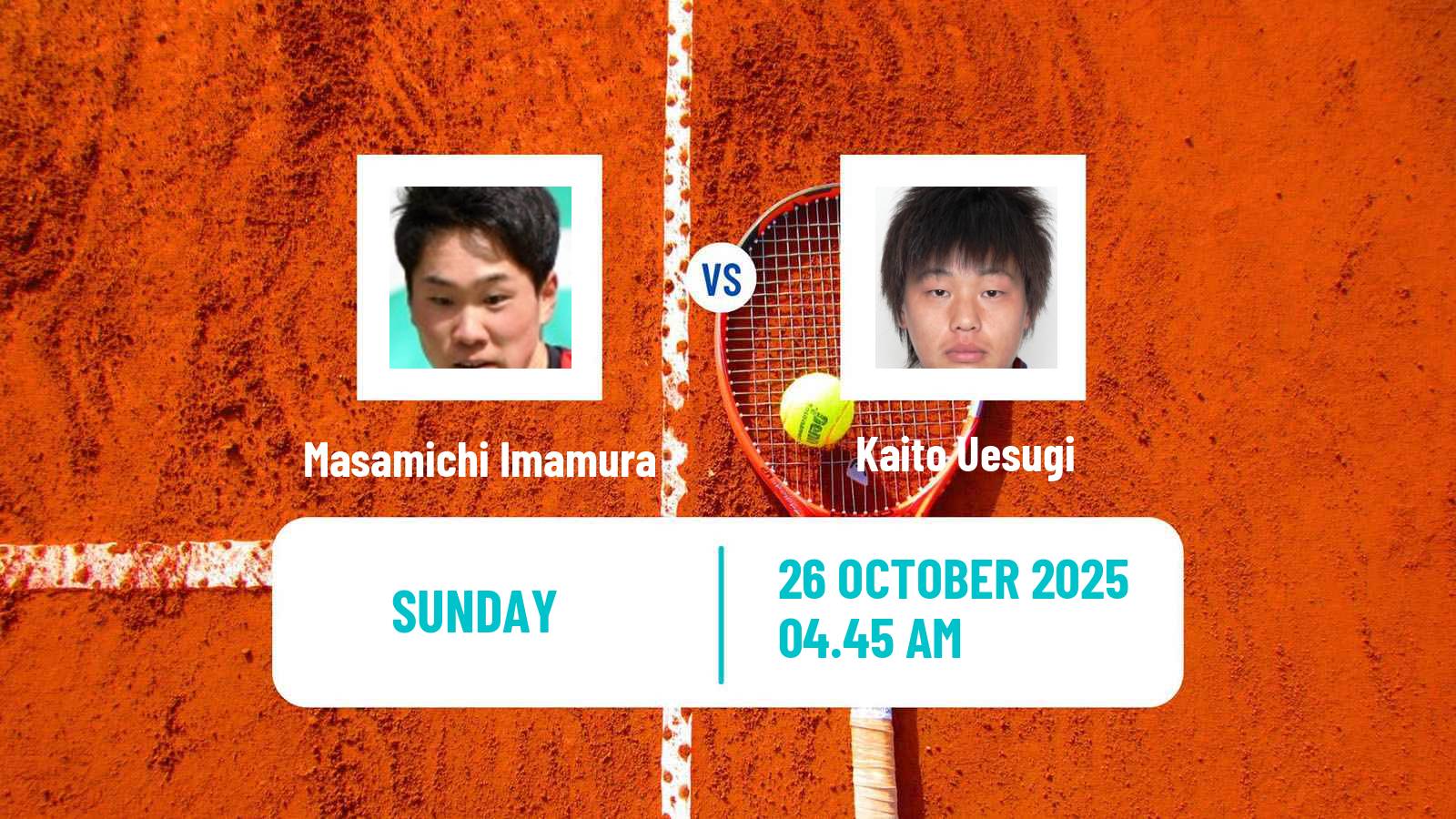 Tennis Seoul Challenger Men Masamichi Imamura - Kaito Uesugi