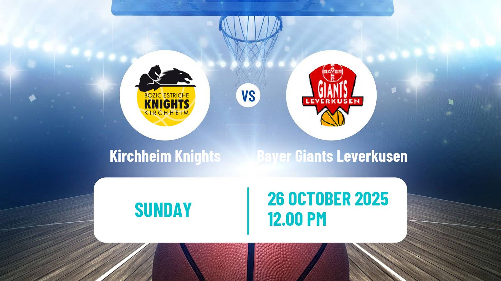 Basketball German Pro A Basketball Kirchheim Knights - Bayer Giants Leverkusen