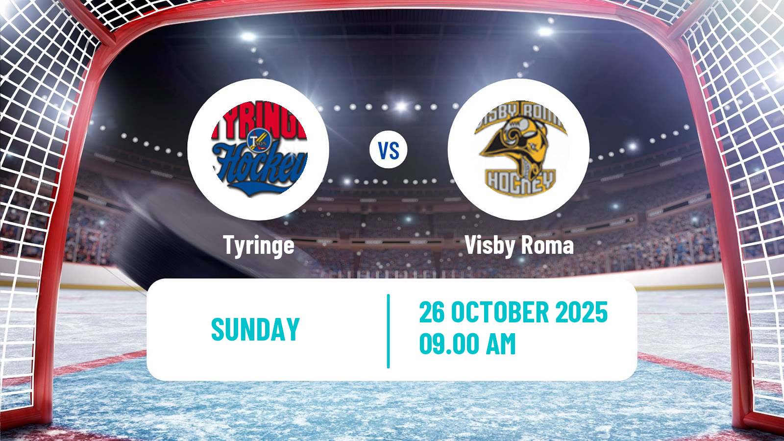 Hockey Swedish HockeyEttan Sodra Tyringe - Visby Roma