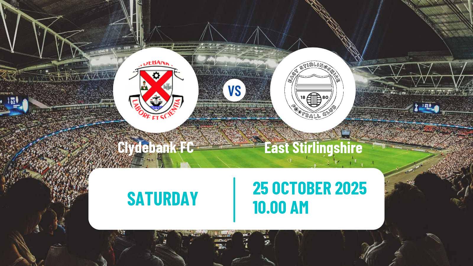 Football Scottish Cup Clydebank - East Stirlingshire
