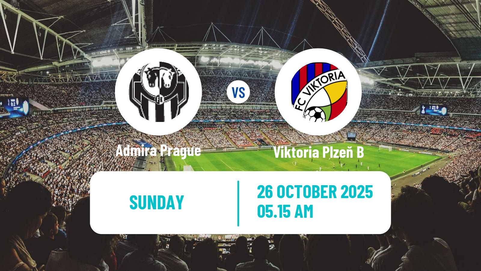 Football Czech CFL Group A Admira Prague - Viktoria Plzeň B