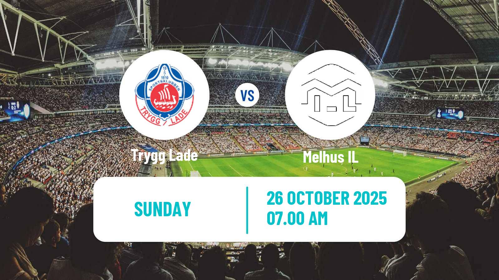 Football Norwegian Division 3 - Group 2 Trygg Lade - Melhus