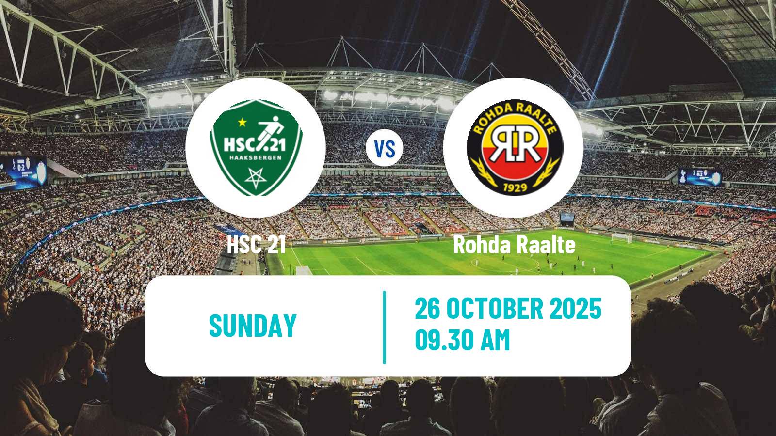 Football Dutch Derde Divisie HSC 21 - Rohda Raalte