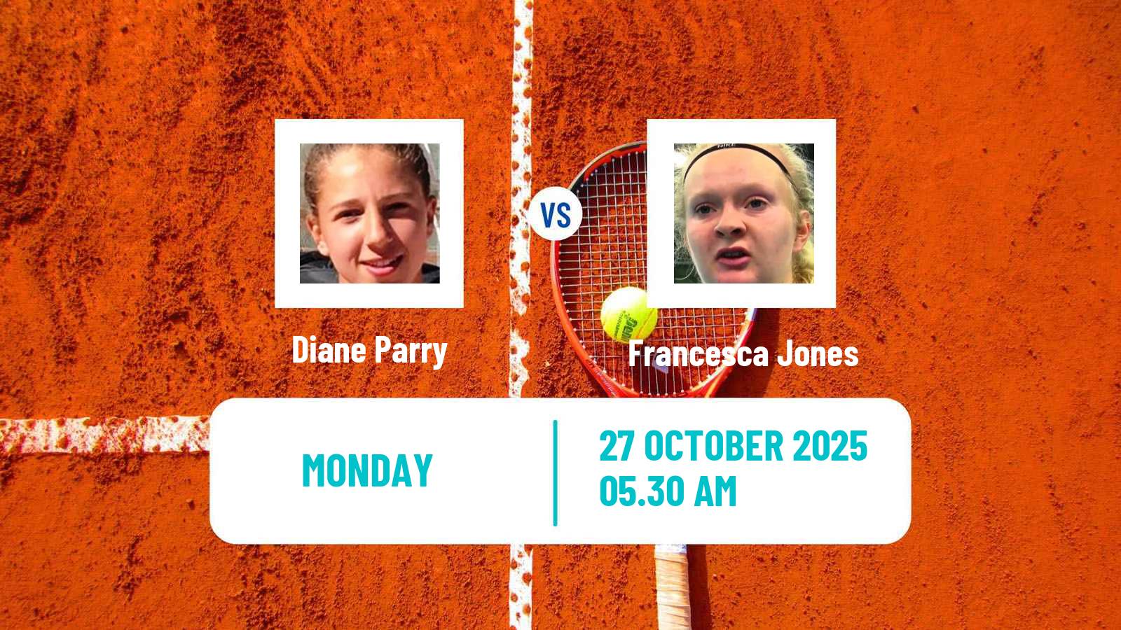 Tennis WTA Chennai Diane Parry - Francesca Jones