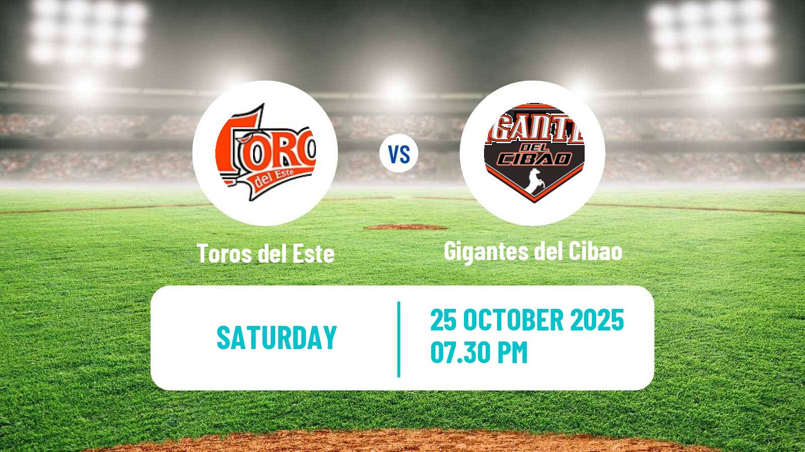 Baseball LIDOM Toros del Este - Gigantes del Cibao