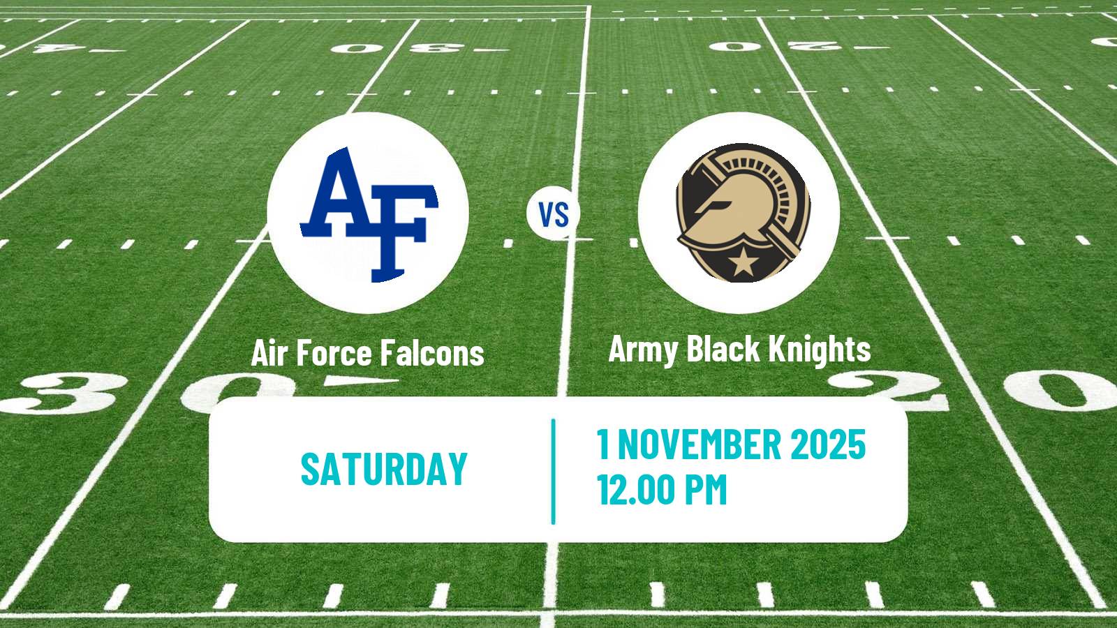 American football NCAA College Football Air Force Falcons - Army Black Knights