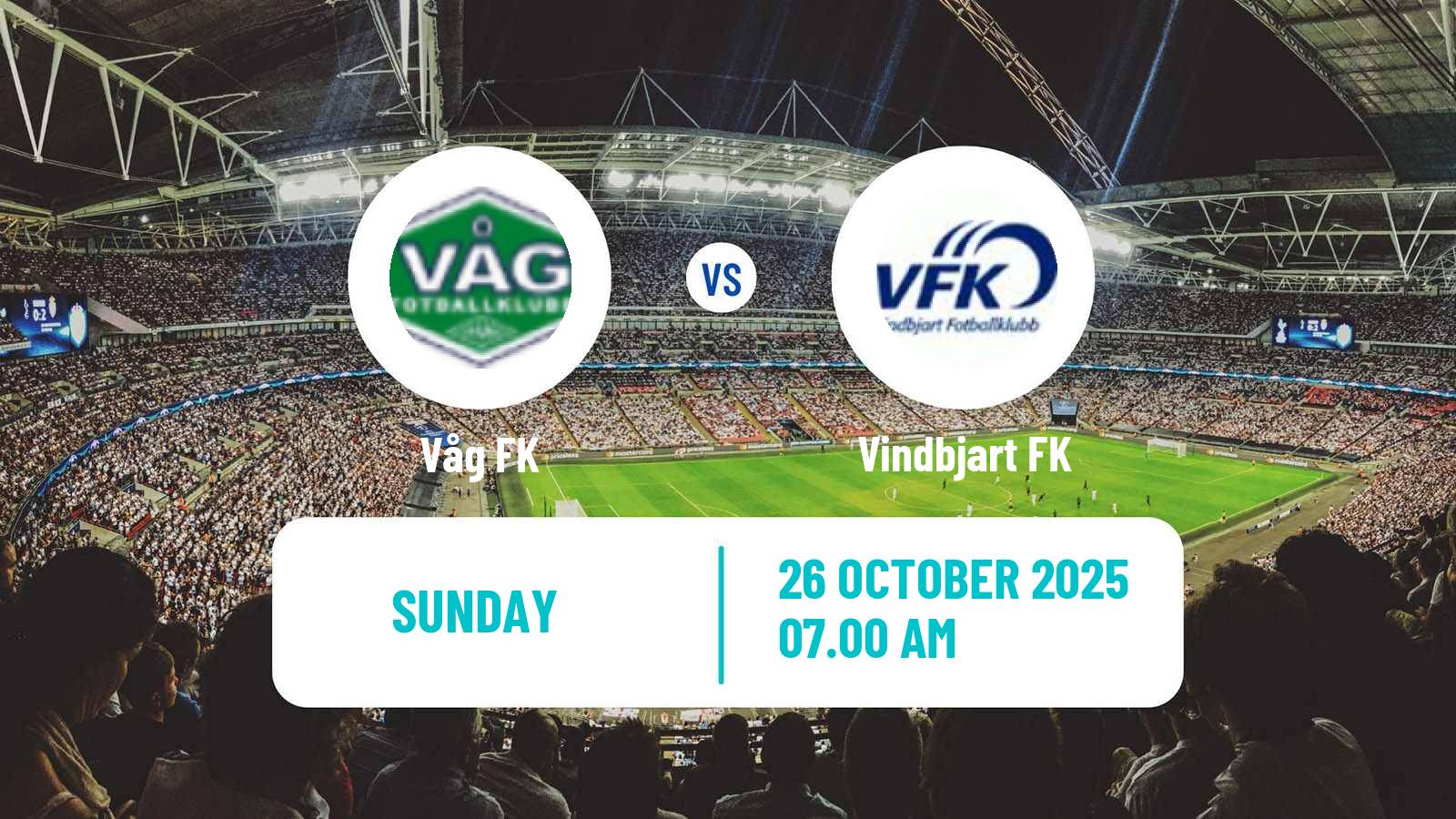Football Norwegian Division 3 - Group 5 Våg - Vindbjart