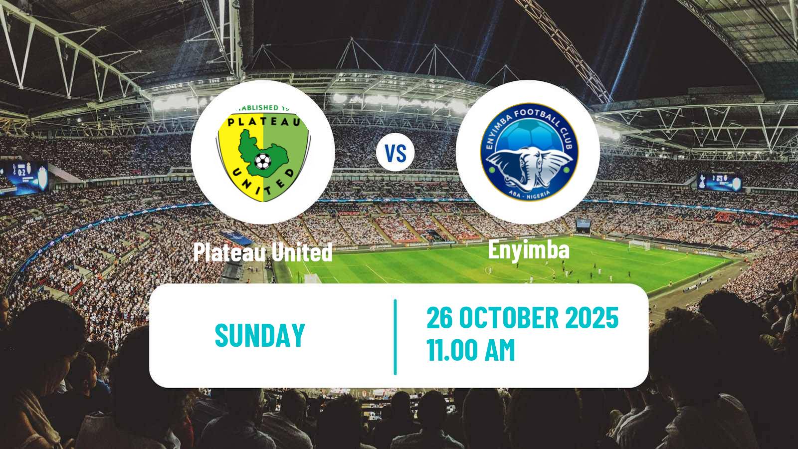 Football Nigerian Premier League Plateau United - Enyimba