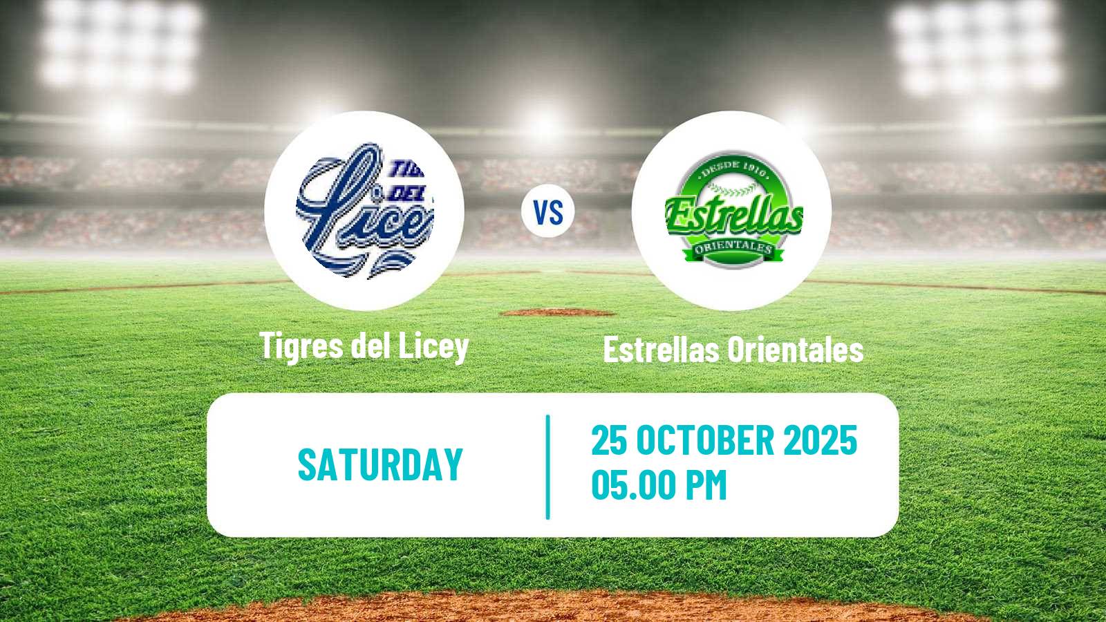 Baseball LIDOM Tigres del Licey - Estrellas Orientales
