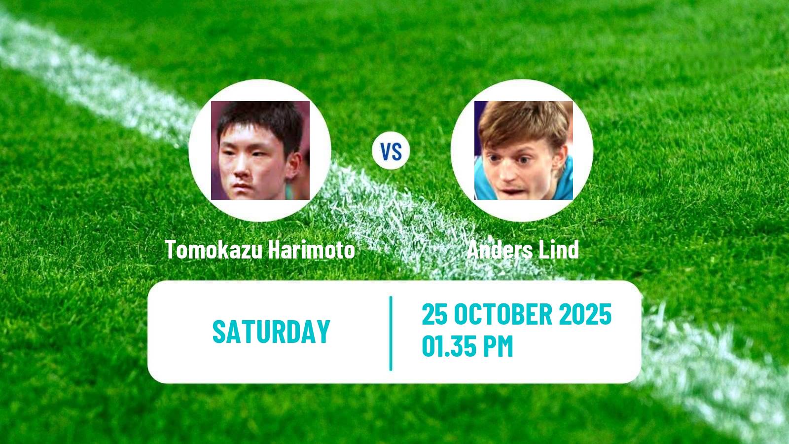 Table tennis Wtt Star Contender London Men Tomokazu Harimoto - Anders Lind