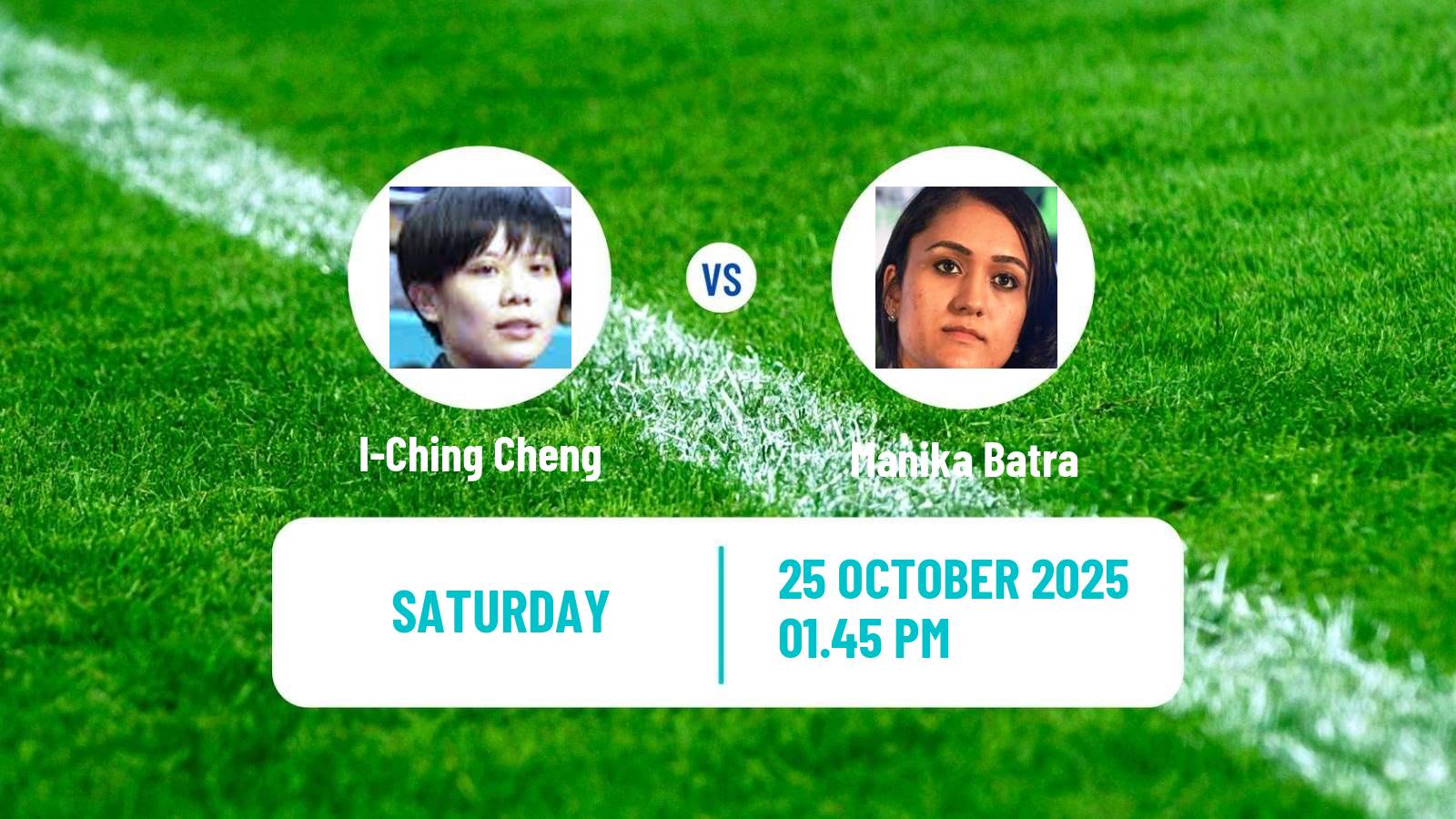 Table tennis Wtt Star Contender London Women I-Ching Cheng - Manika Batra