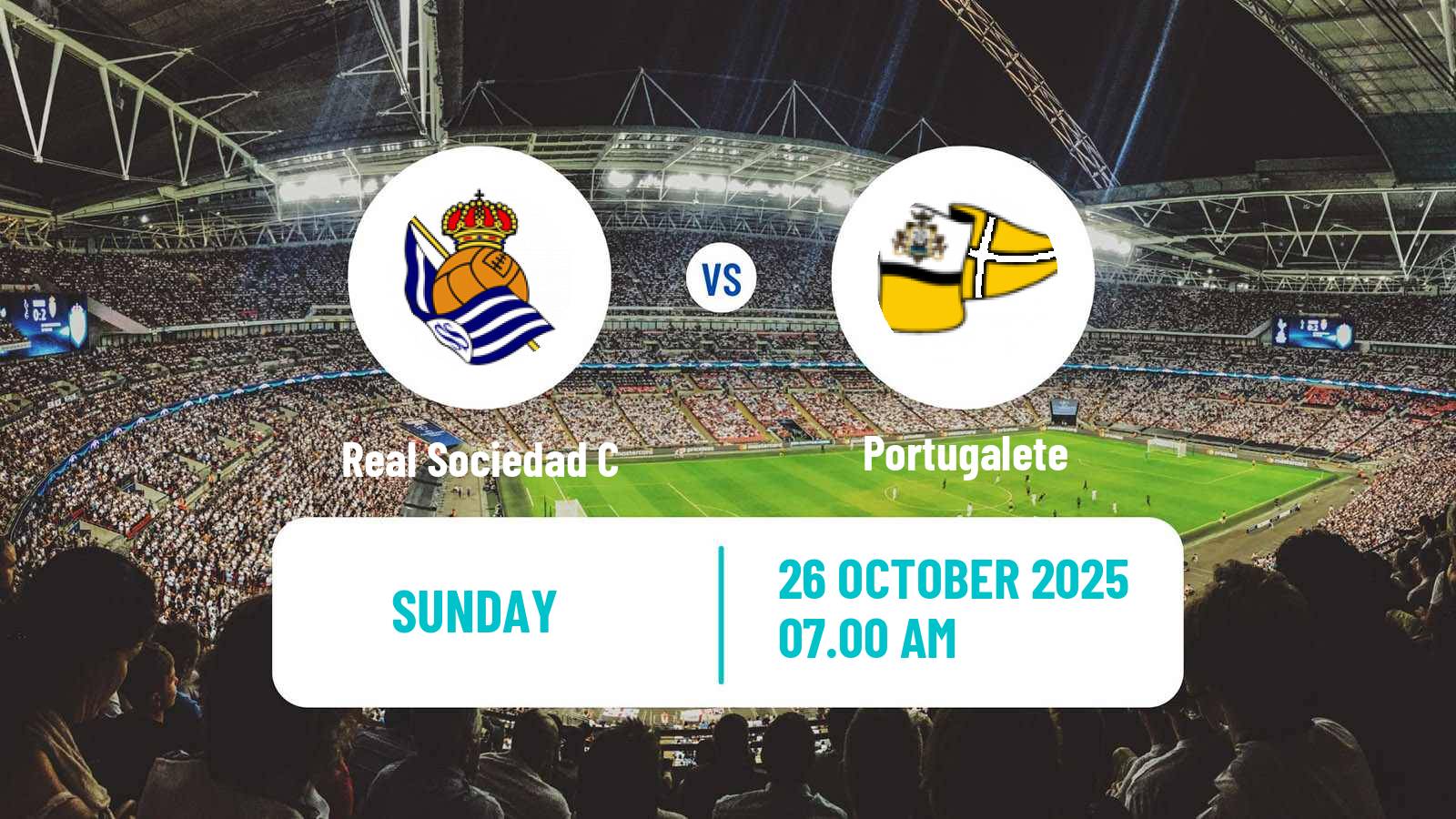 Football Spanish Tercera RFEF - Group 4 Real Sociedad C - Portugalete
