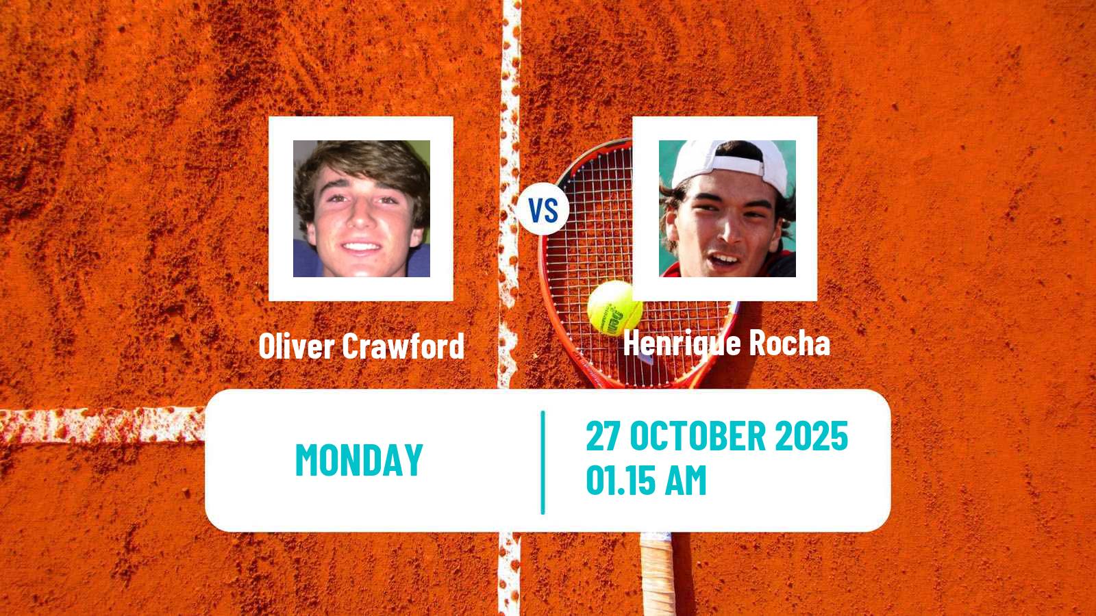 Tennis Seoul Challenger Men Oliver Crawford - Henrique Rocha