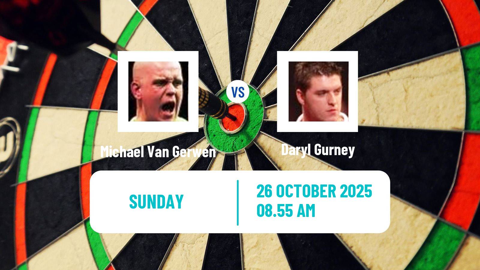 Darts European Championship Michael Van Gerwen - Daryl Gurney