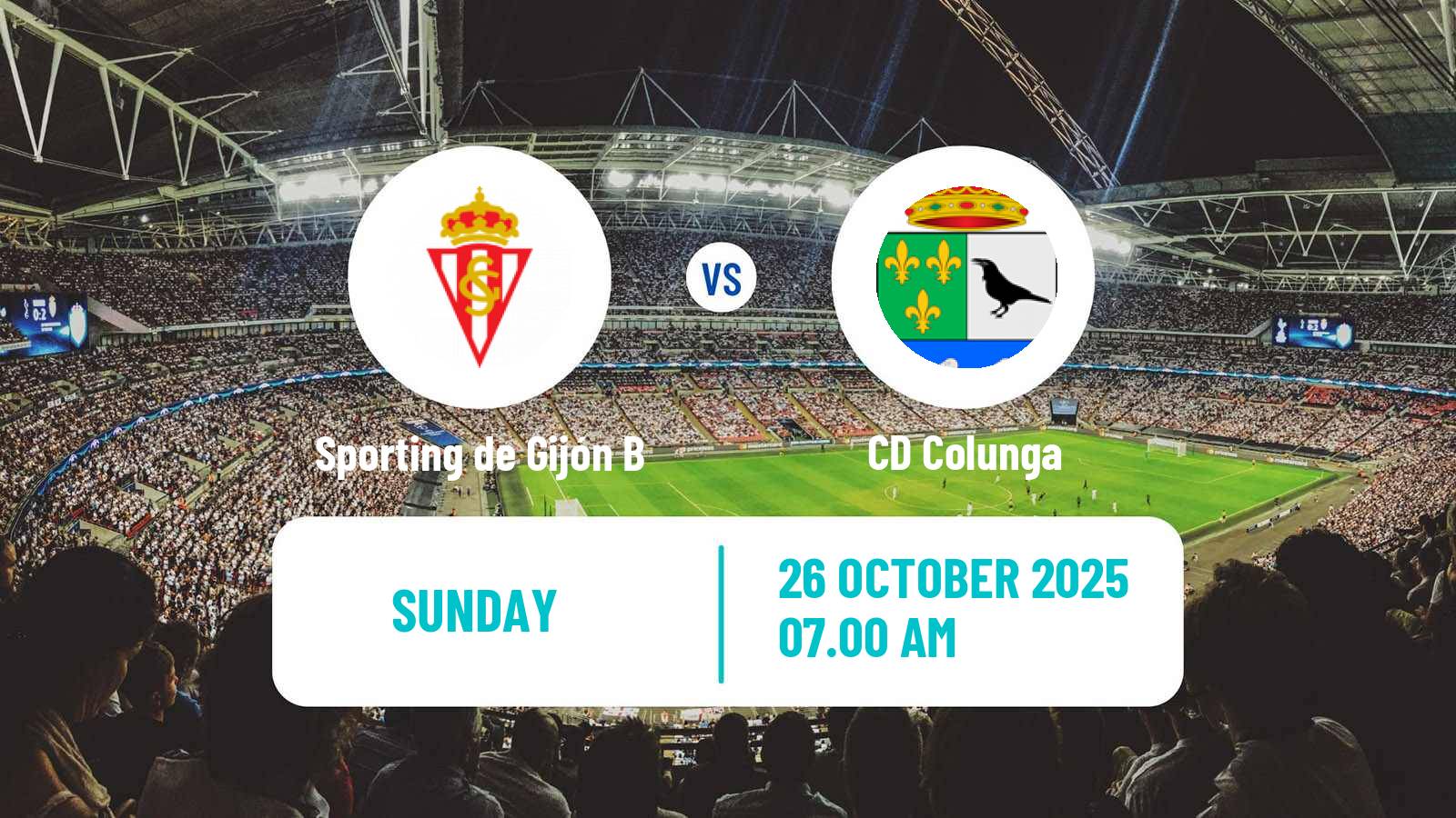 Football Spanish Tercera RFEF - Group 2 Sporting de Gijón B - Colunga