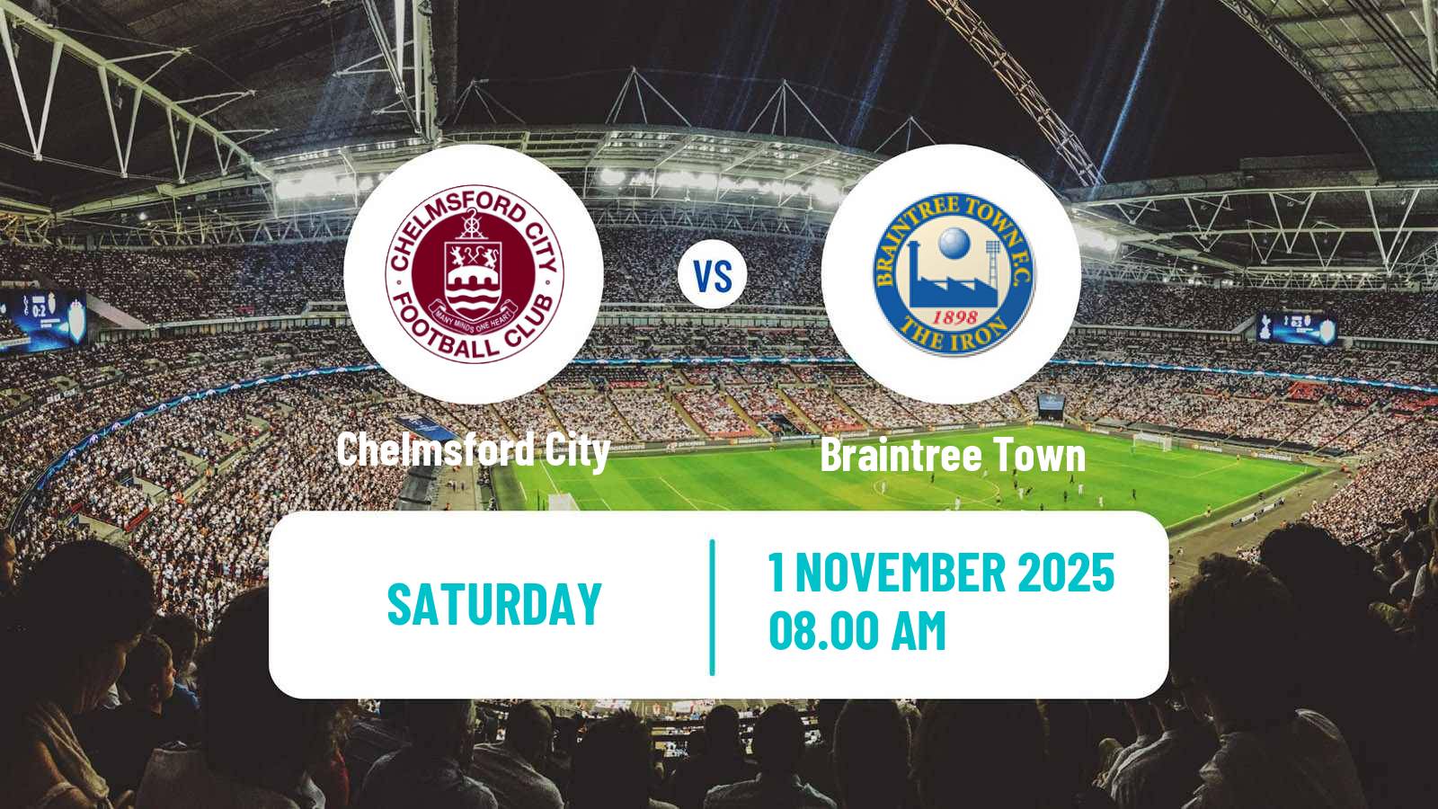 Football English FA Cup Chelmsford City - Braintree Town