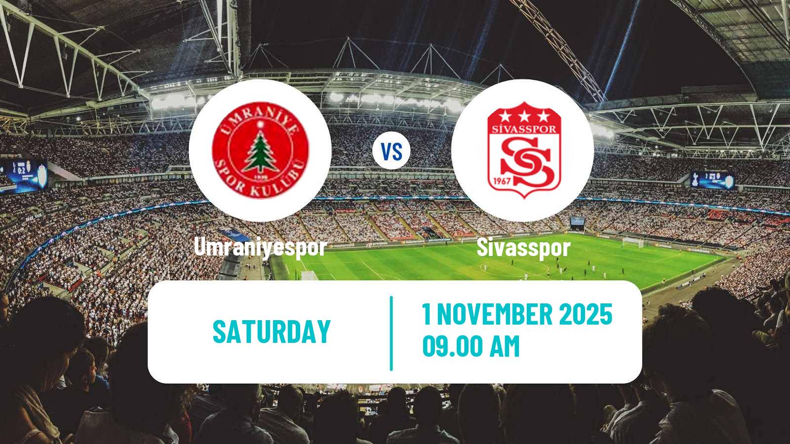 Football Turkish First League Umraniyespor - Sivasspor