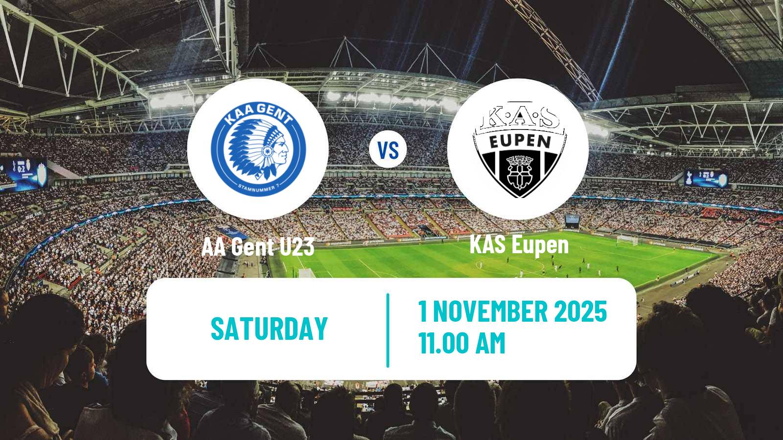 Football Belgian Сhallenger Pro League Gent U23 - Eupen