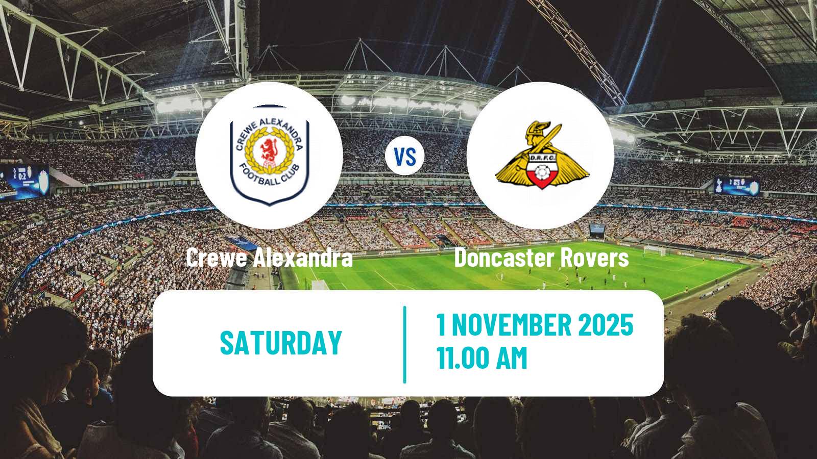 Football English FA Cup Crewe Alexandra - Doncaster Rovers