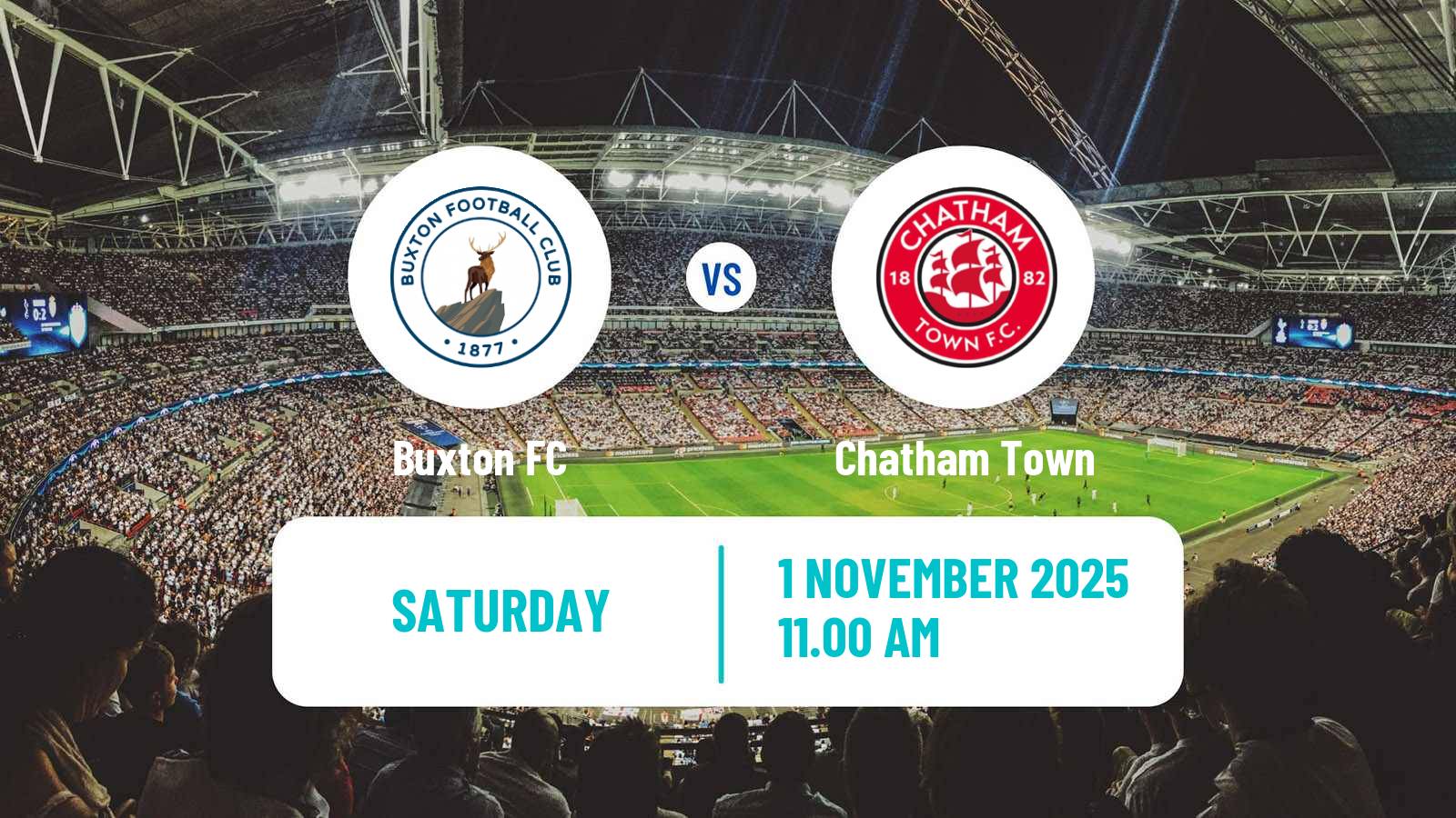 Football English FA Cup Buxton - Chatham Town