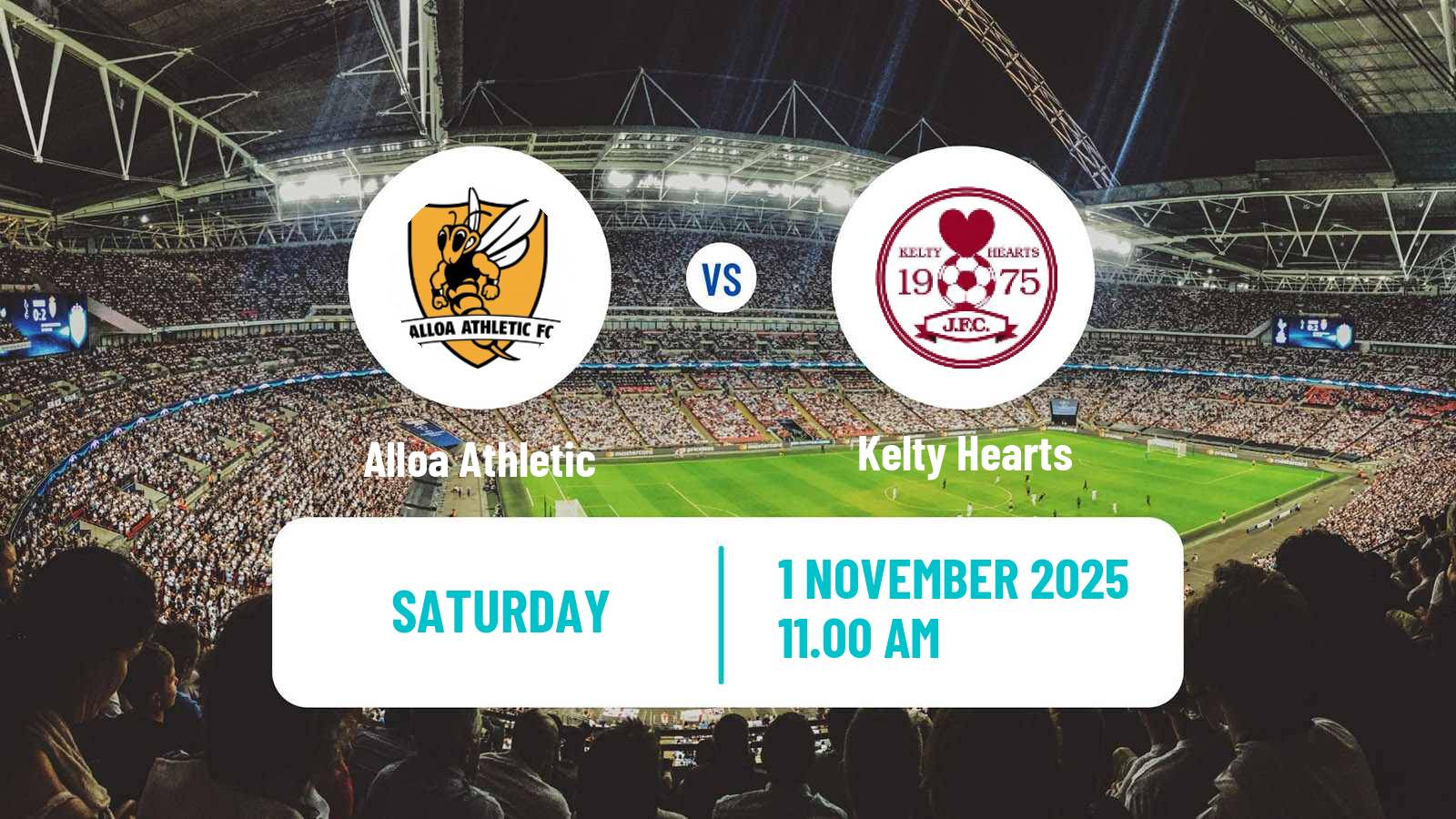 Football Scottish League One Alloa Athletic - Kelty Hearts