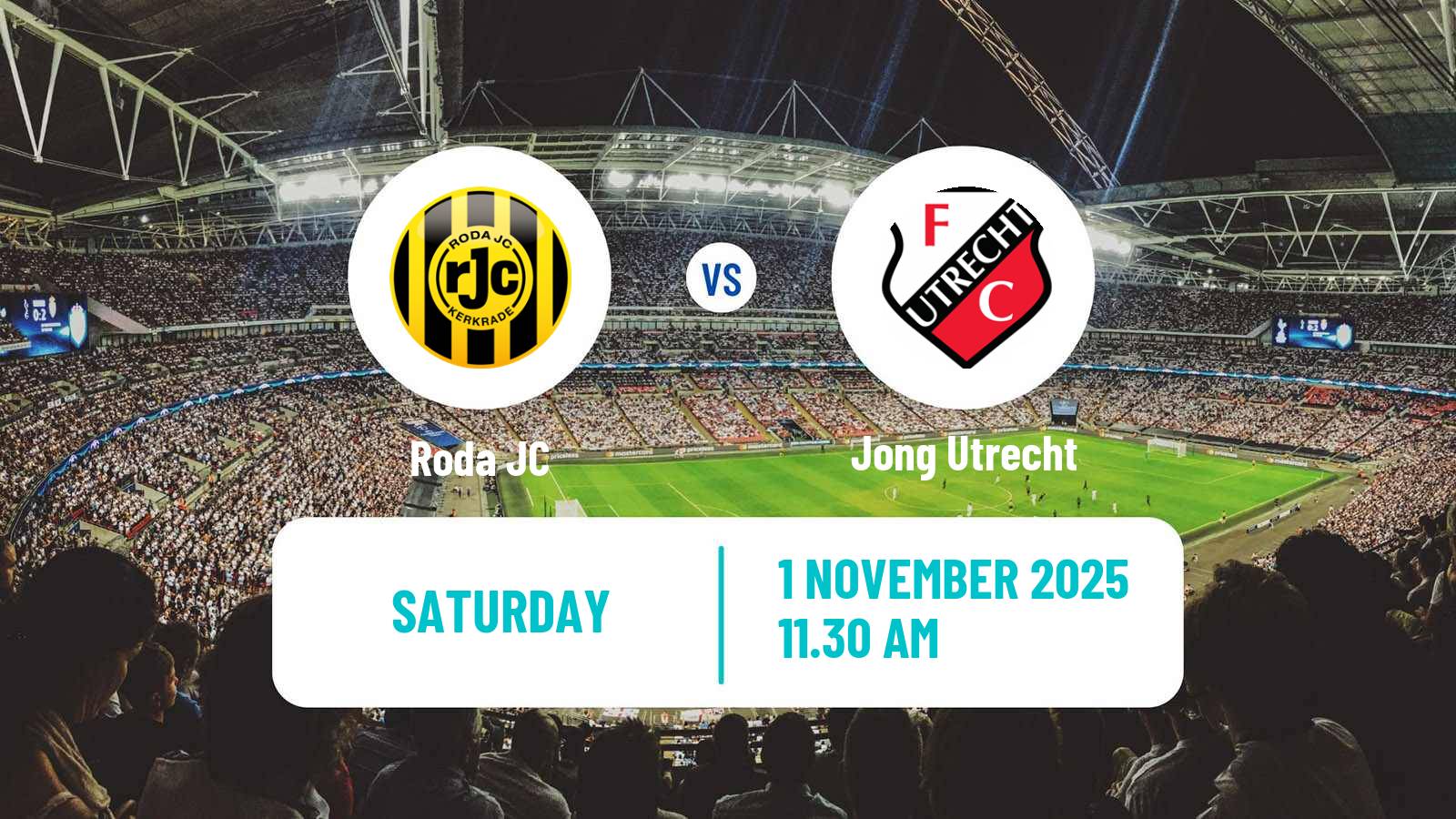 Football Dutch Eerste Divisie Roda - Jong Utrecht