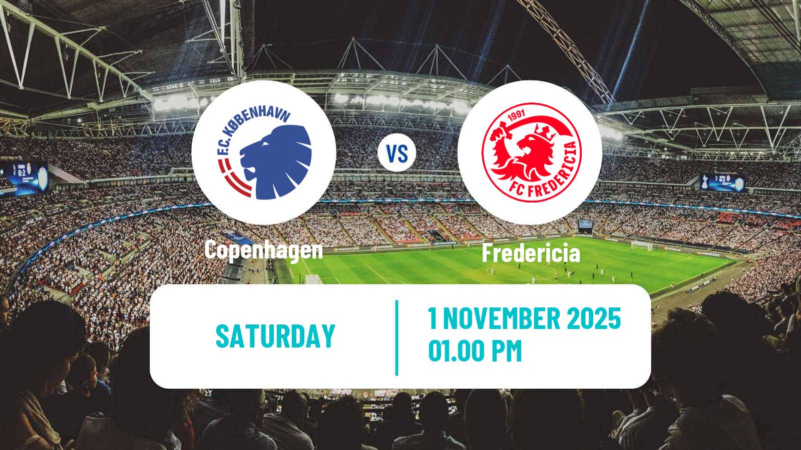 Football Danish Superliga Copenhagen - Fredericia