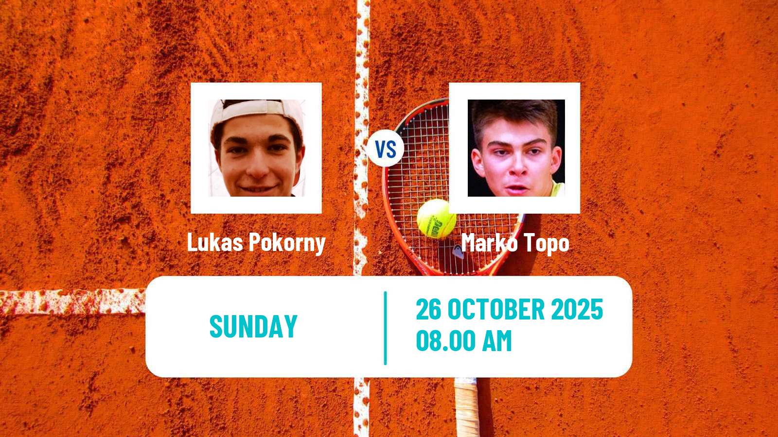 Tennis Bratislava 2 Challenger Men Lukas Pokorny - Marko Topo