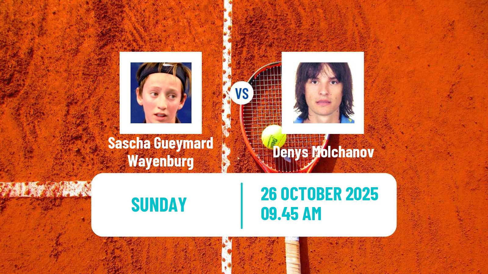 Tennis Bratislava 2 Challenger Men Sascha Gueymard Wayenburg - Denys Molchanov