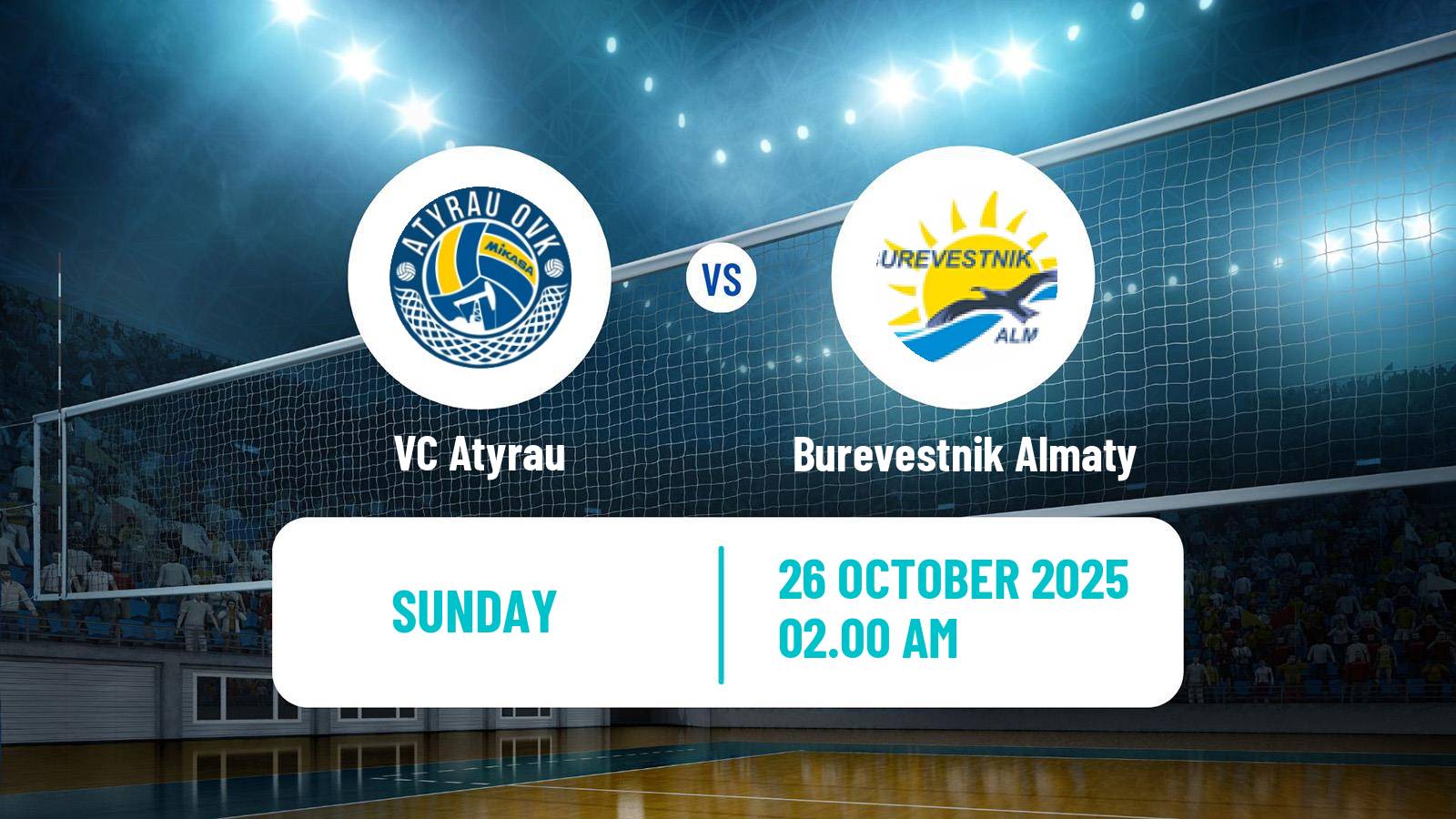 Volleyball Kazakh National League Volleyball Atyrau - Burevestnik Almaty