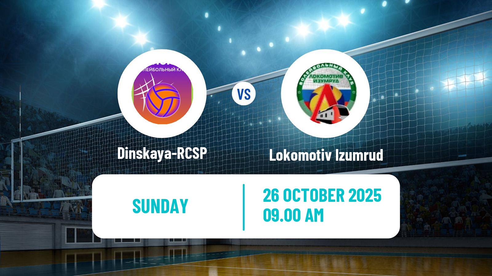 Volleyball Russian Vysshaya League A Volleyball Dinskaya-RCSP - Lokomotiv Izumrud