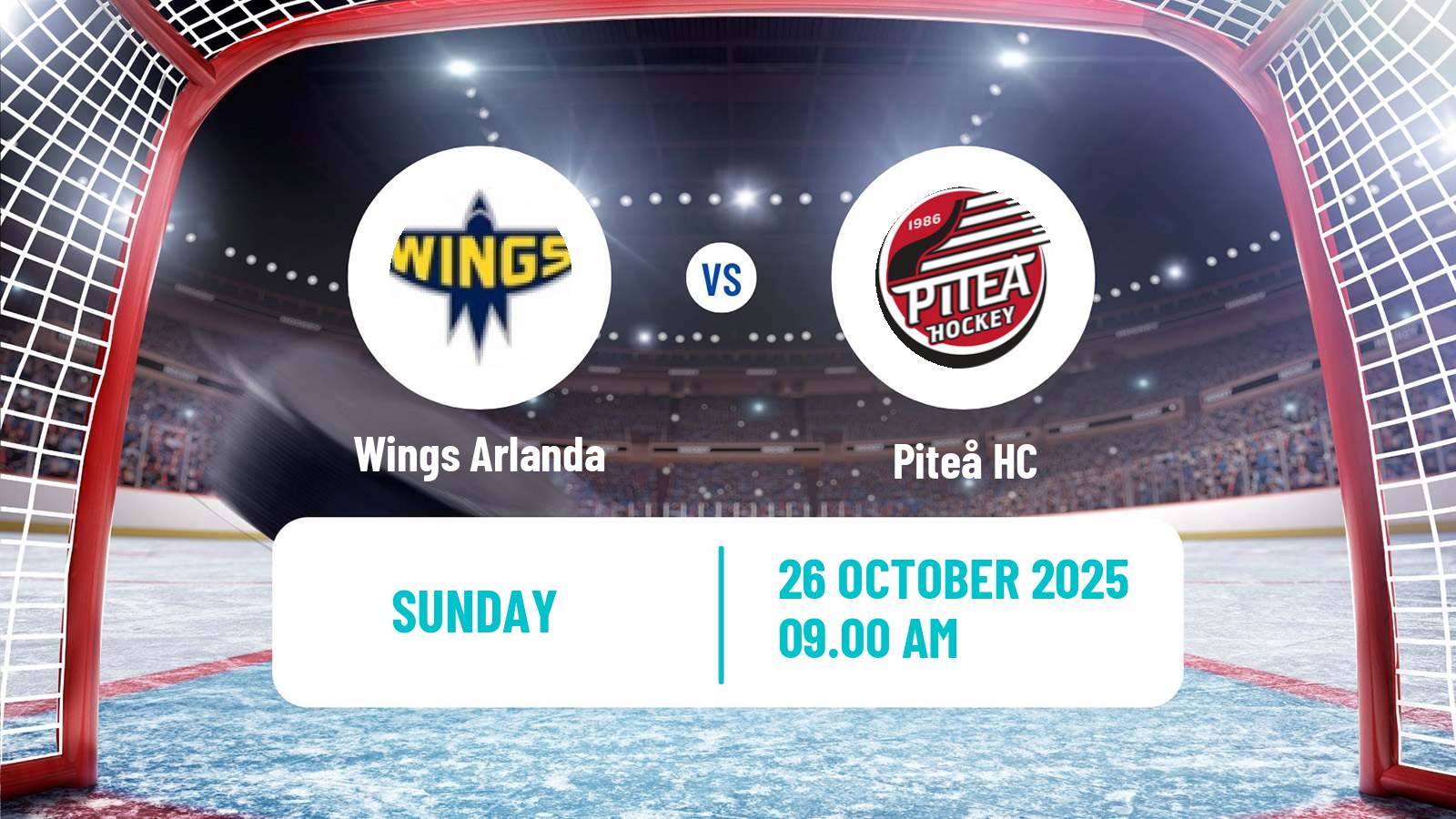 Hockey Swedish HockeyEttan Norra Wings Arlanda - Piteå HC