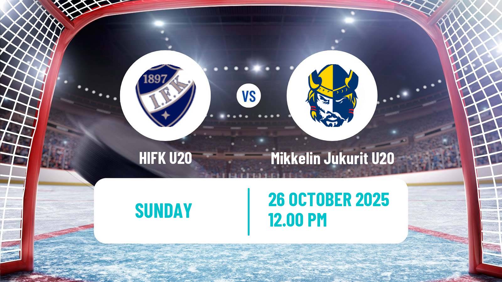 Hockey Finnish SM-sarja U20 HIFK U20 - Mikkelin Jukurit U20