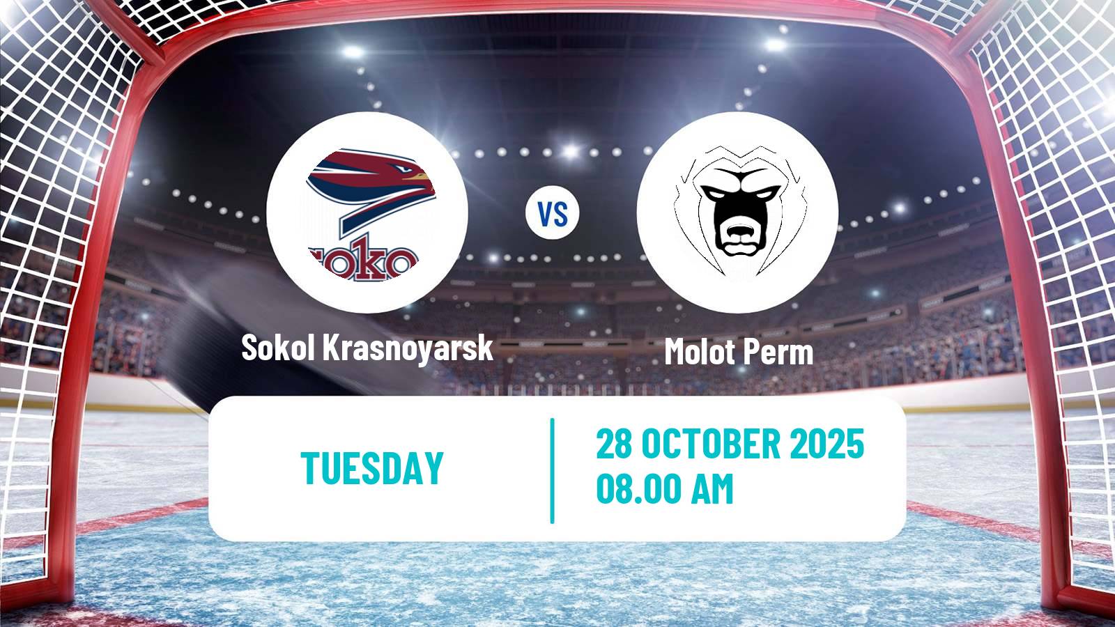 Hockey VHL Sokol Krasnoyarsk - Molot Perm