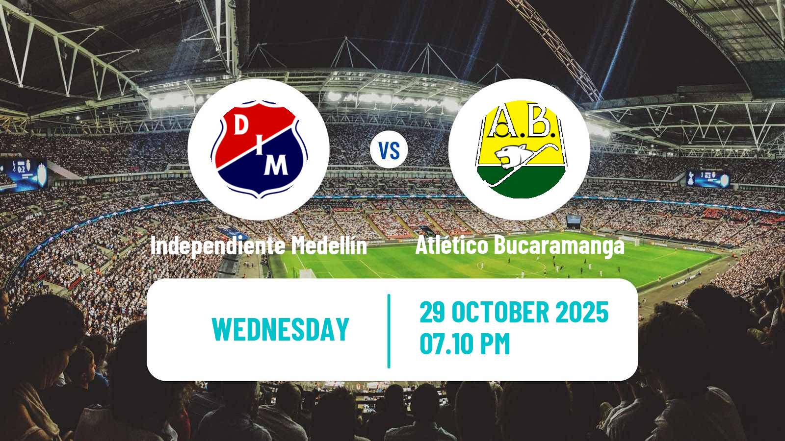 Football Colombian Primera A Independiente Medellín - Atlético Bucaramanga