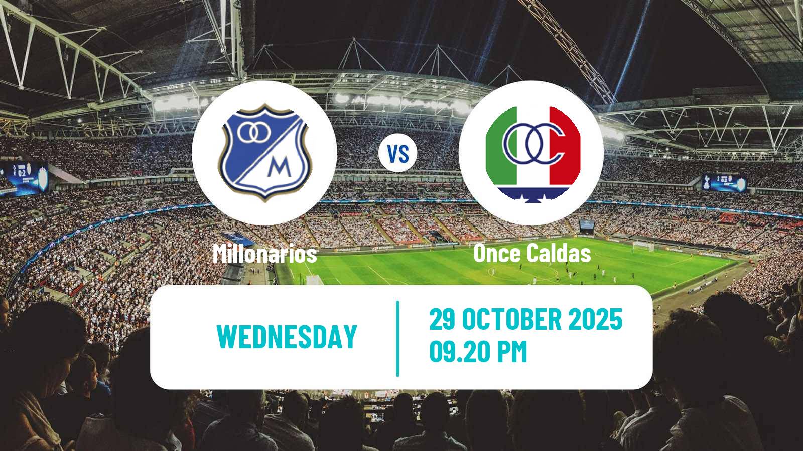 Football Colombian Primera A Millonarios - Once Caldas