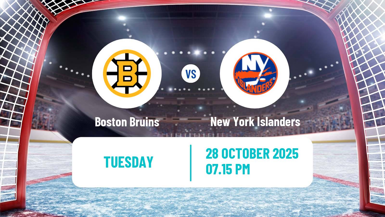 Hockey NHL Boston Bruins - New York Islanders