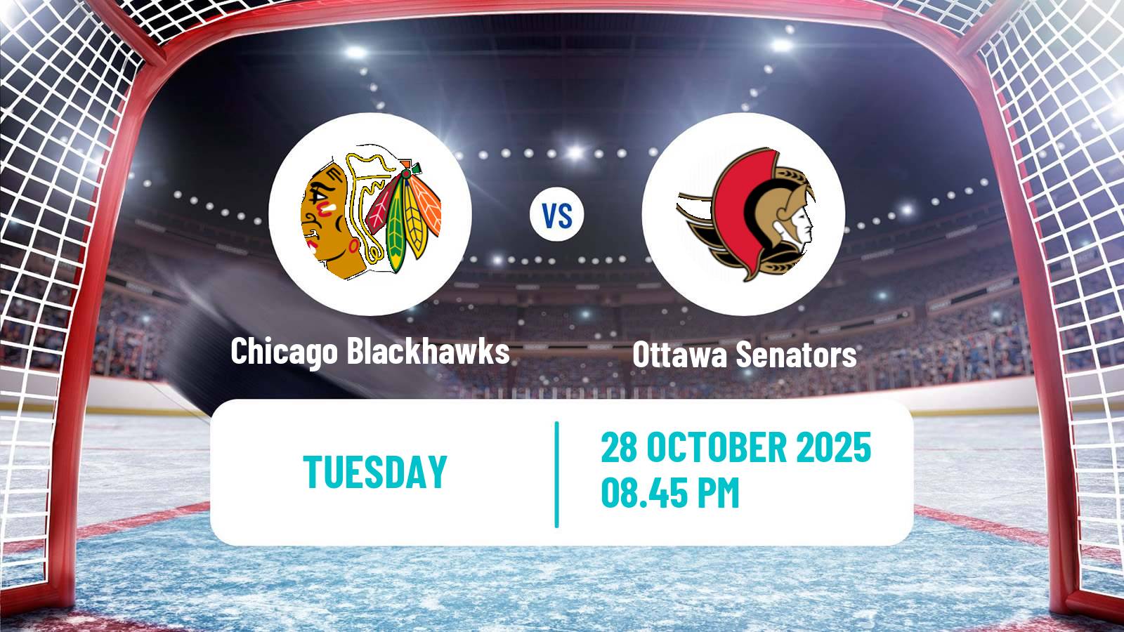 Hockey NHL Chicago Blackhawks - Ottawa Senators