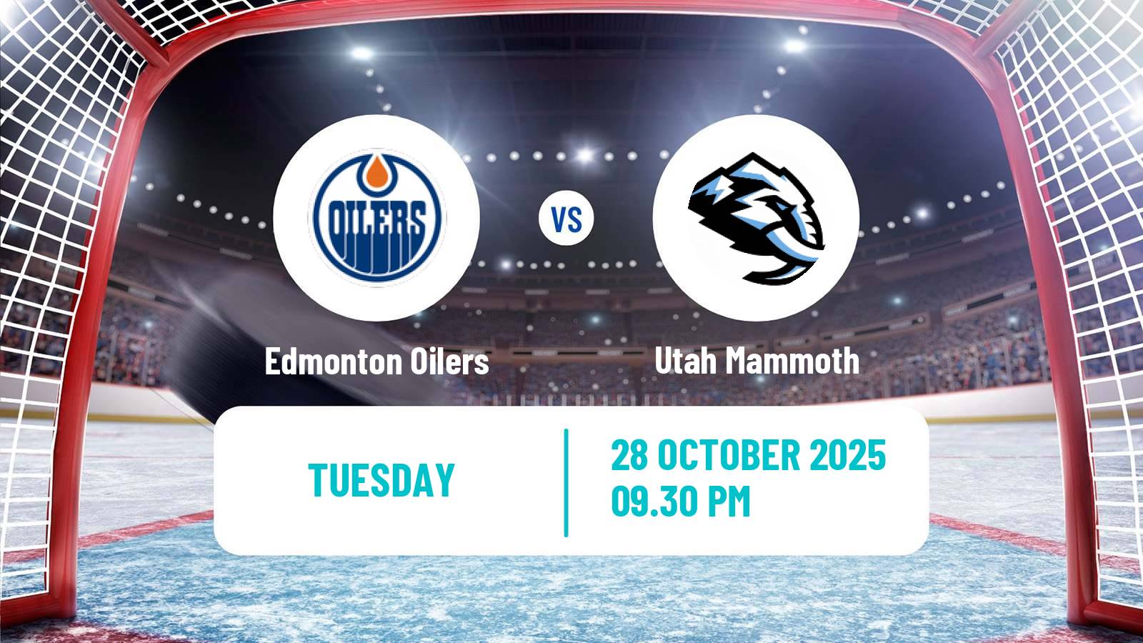Hockey NHL Edmonton Oilers - Utah Mammoth