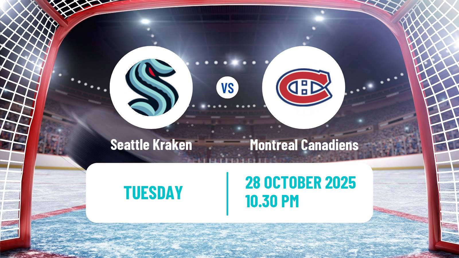 Hockey NHL Seattle Kraken - Montreal Canadiens