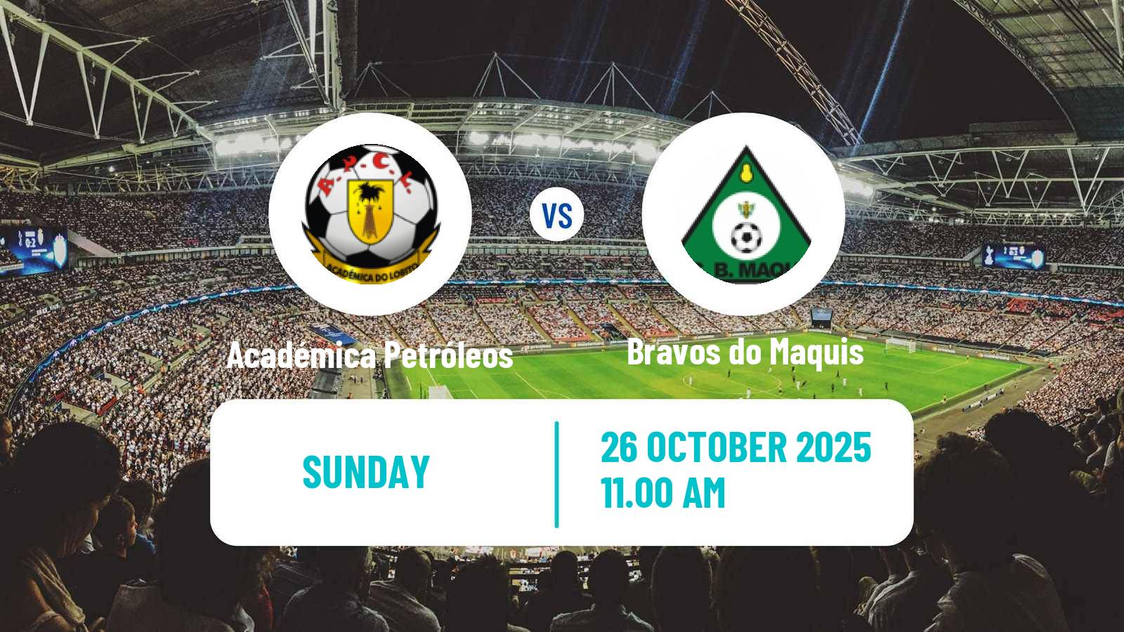 Football Angolan Girabola Académica Petróleos - Bravos do Maquis
