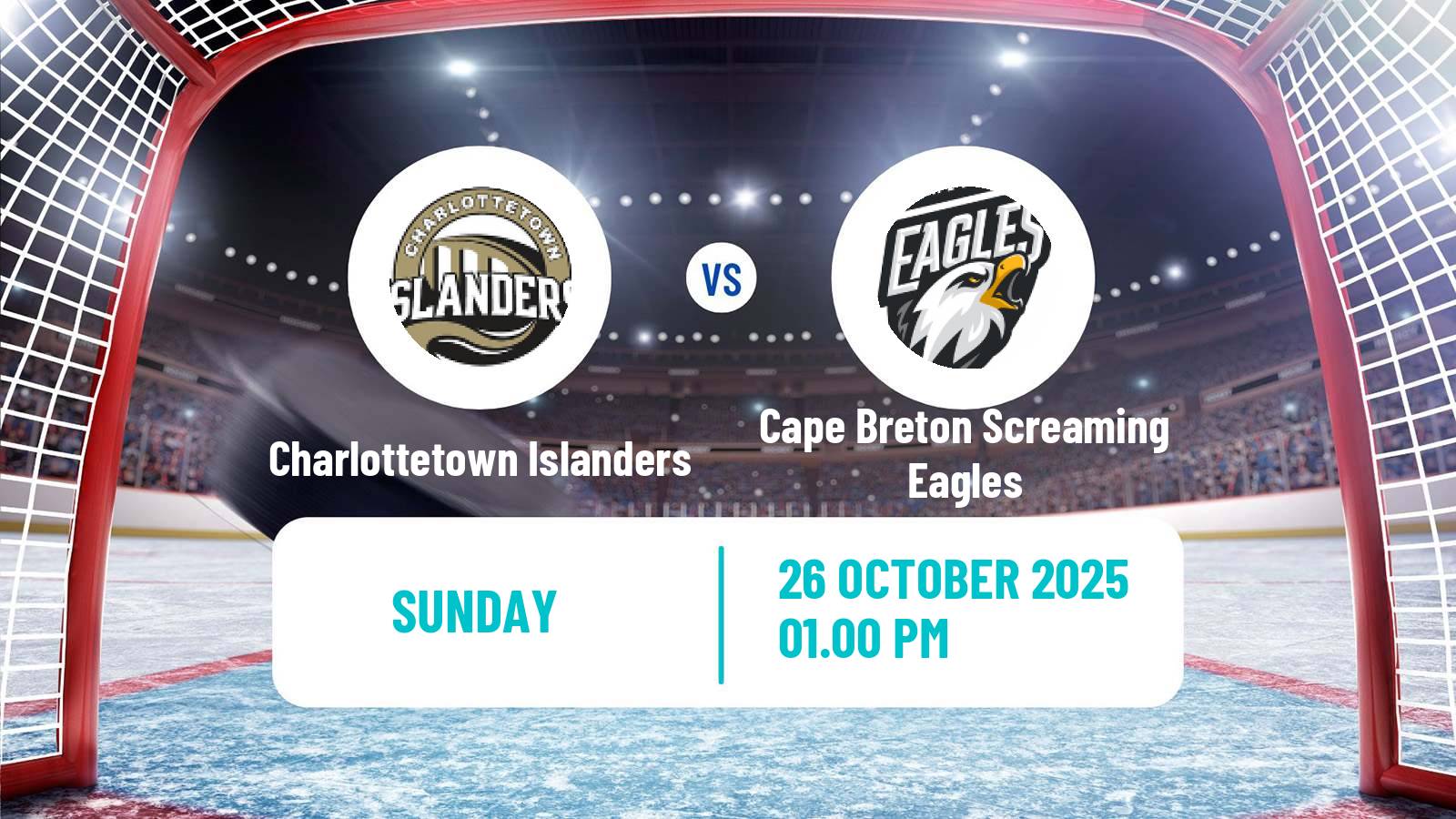 Hockey QMJHL Charlottetown Islanders - Cape Breton Screaming Eagles