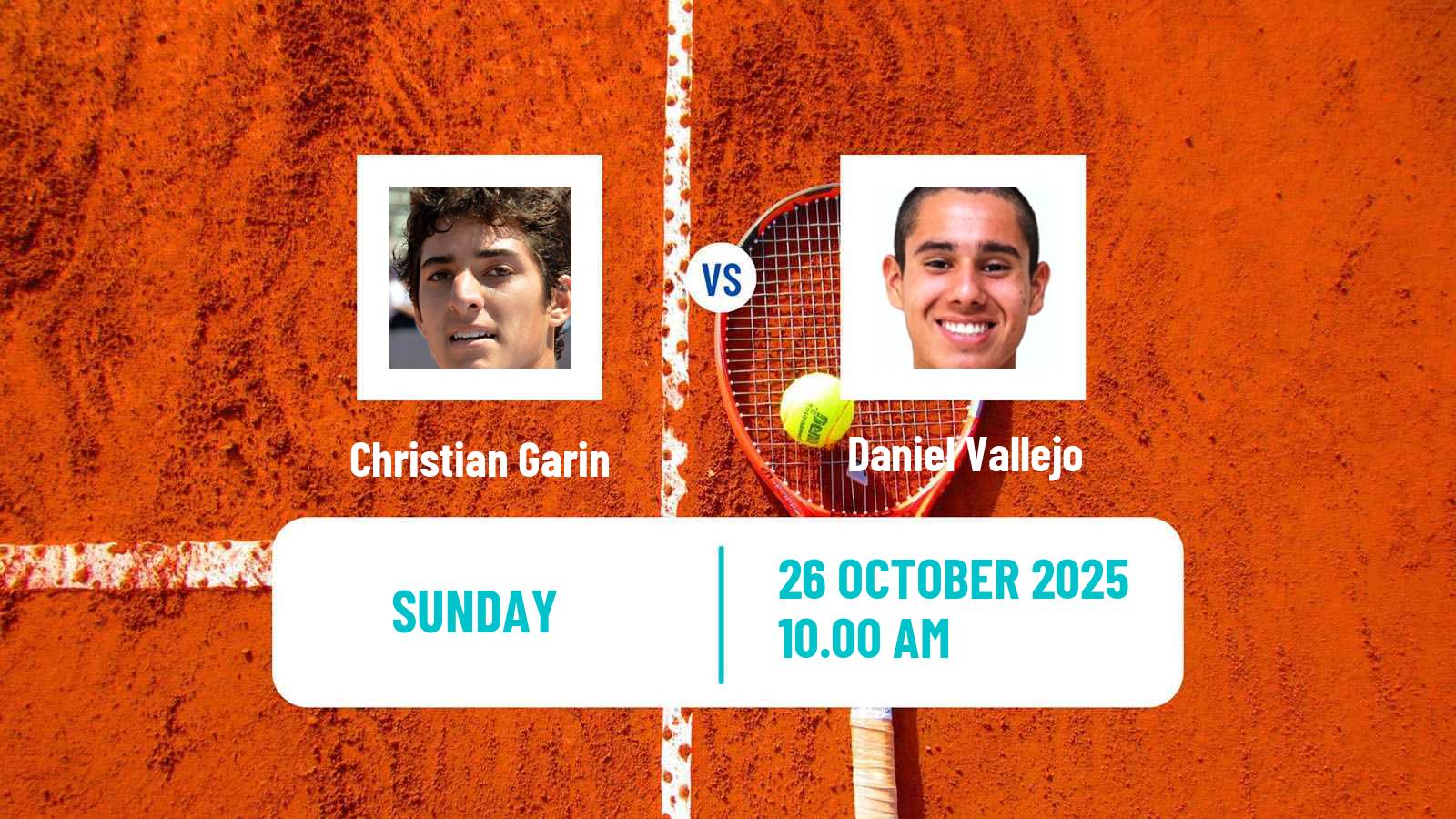 Tennis Costa Do Sauipe Challenger Men Christian Garin - Daniel Vallejo