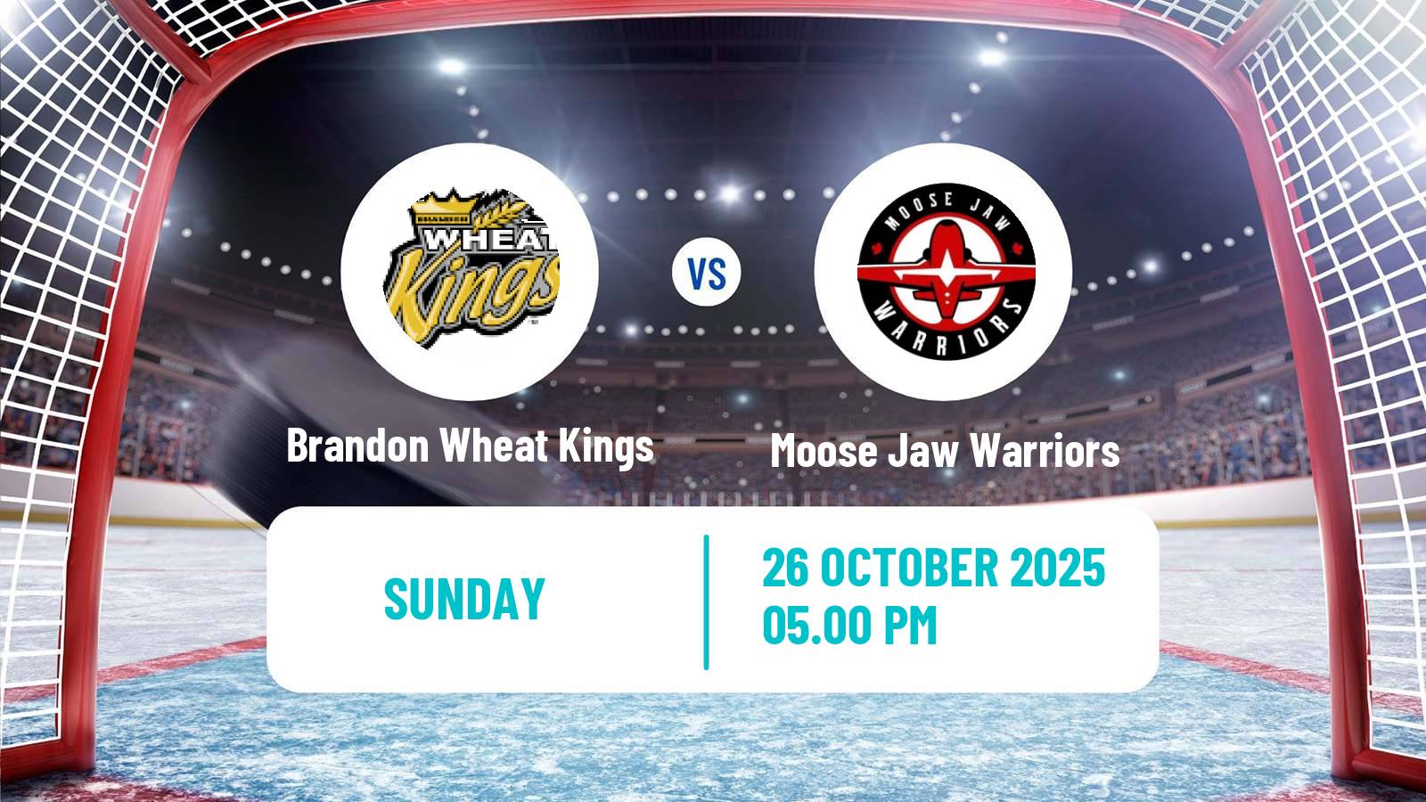 Hockey WHL Brandon Wheat Kings - Moose Jaw Warriors