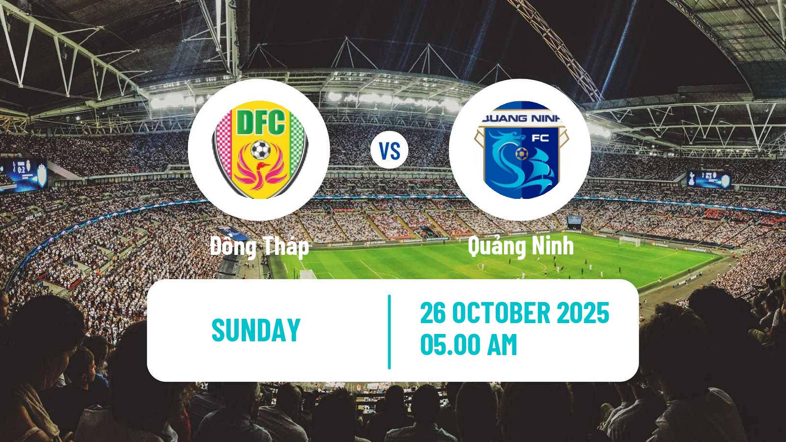 Football Vietnamese V League 2 Đồng Tháp - Quảng Ninh