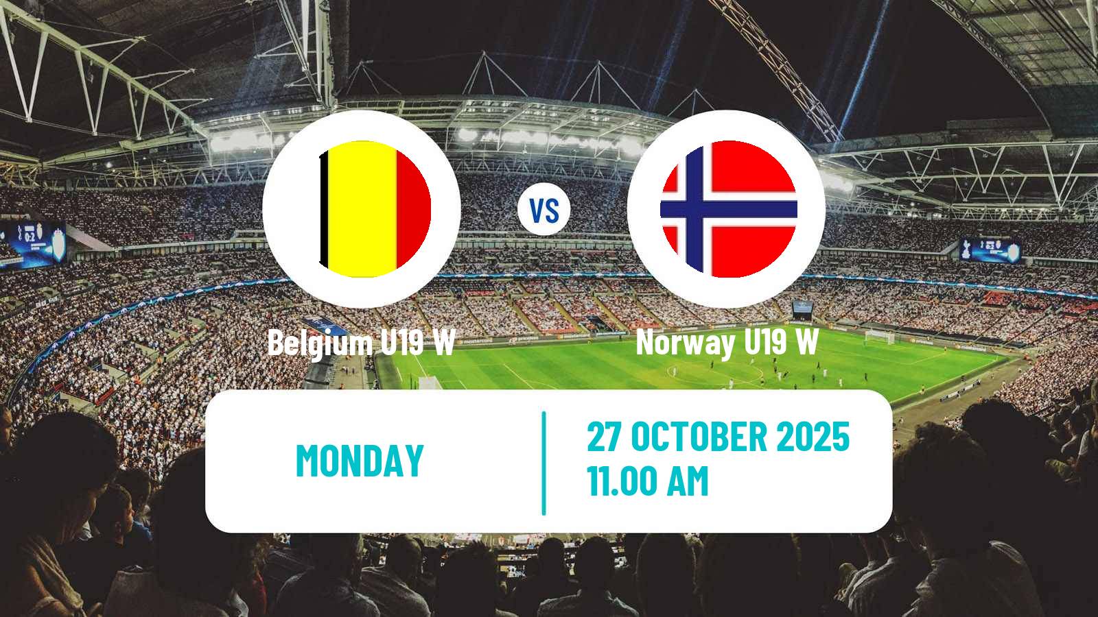 Football Friendly International Women Belgium U19 W - Norway U19 W